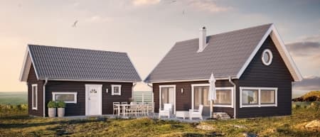 Kivik med gäststuga - Landsbrovillan